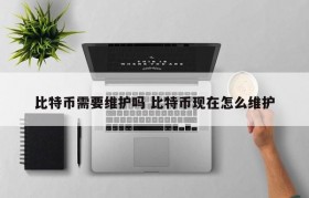 比特币需要维护吗 比特币现在怎么维护