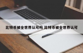 比特币被全世界认可吗 比特币被全世界认可